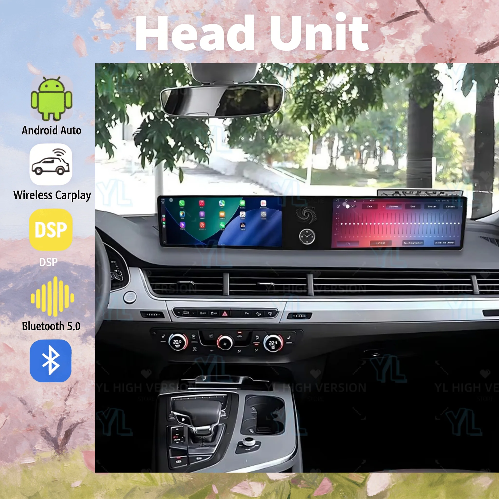 CY Upgrade Dual 12.3 Inch Touch Screen For Audi Q7 2016 -2020 Android 13.0 Carplay Car Radio GPS Naviga Multimedia Video BT 5.0
CY Upgrade Dual 12.3 Inch Touch Screen For Audi Q7 2016 -2020 Android 13.0 Carplay Car Radio GPS Naviga Multimedia Video BT 5.0