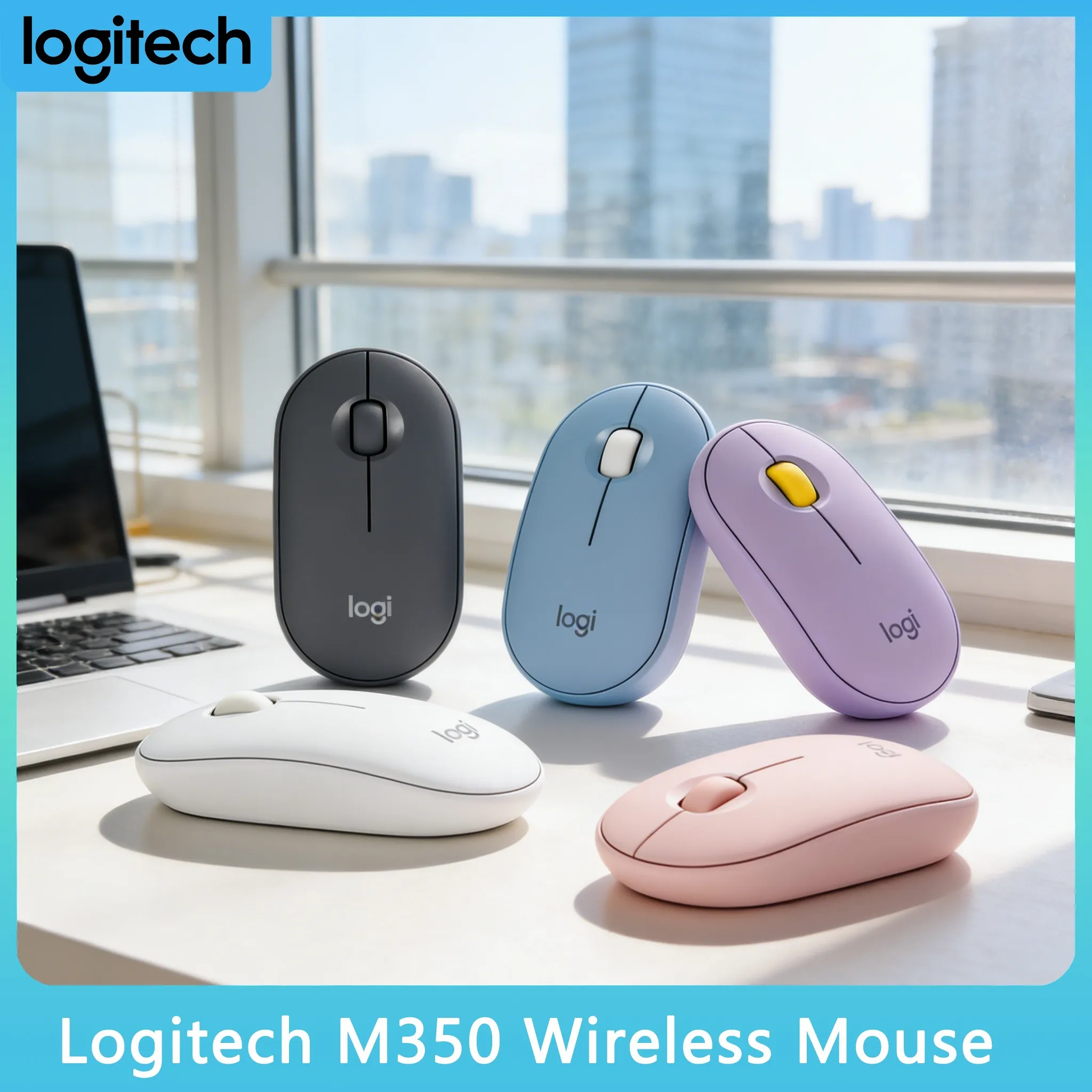 Беспроводная мышь Logitech M350/M350POP Pebble Quiet с двойным режимом работы (Bluetooth и 2.4 ГГц) для ноутбуков и настольных ПК
Беспроводная мышь Logitech M350/M350POP Pebble Quiet с двойным режимом работы (Bluetooth и 2.4 ГГц) для ноутбуков и настольных ПК