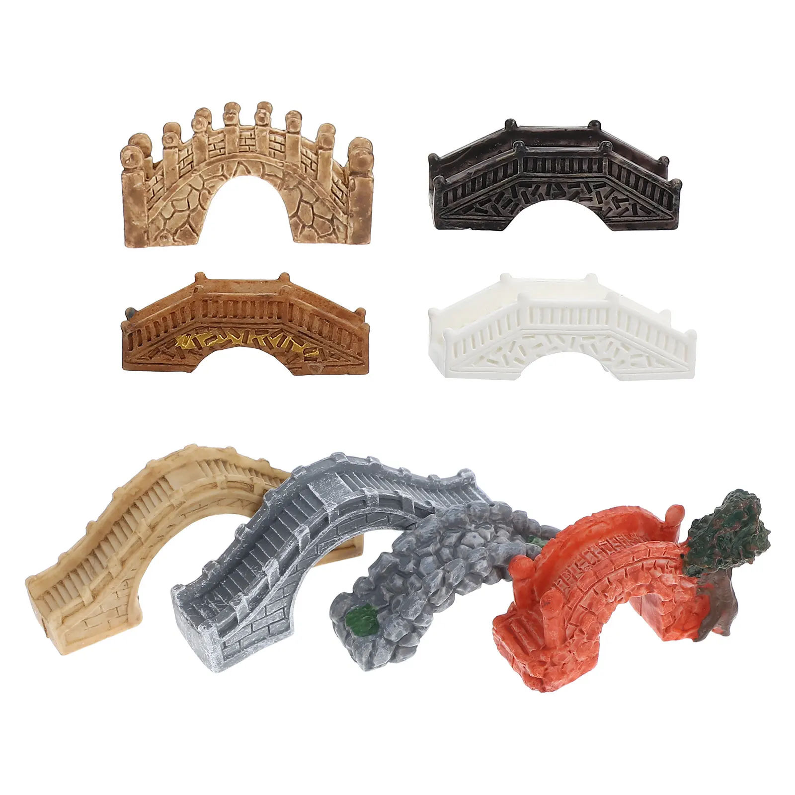 8pcs Realistic Resin Miniature Bridge Fairy Garden Accessories Micro Landscape Decorative Arch Pond Outdoor Indoor Creative
8pcs Realistic Resin Miniature Bridge Fairy Garden Accessories Micro Landscape Decorative Arch Pond Outdoor Indoor Creative