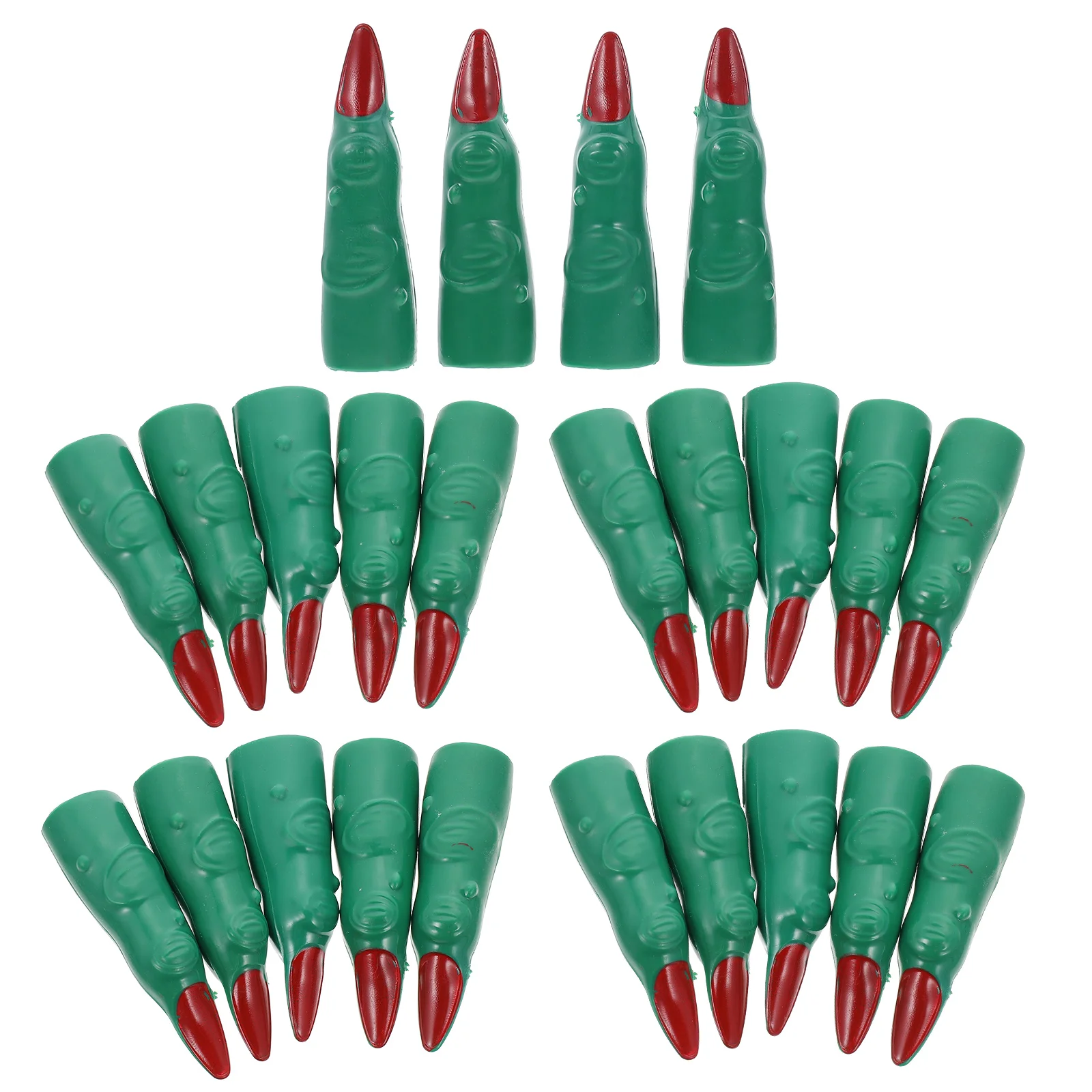 24 Pcs False Nail Set Plastic Removable Demon Nails Halloween Child Fake Fingers Horror Zombie Finger Covers Witch Nails
24 Pcs False Nail Set Plastic Removable Demon Nails Halloween Child Fake Fingers Horror Zombie Finger Covers Witch Nails
