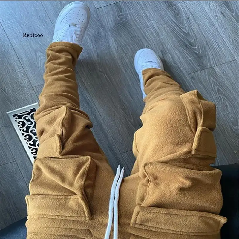 2021 Fall Winter Streetwear Men's Cargo Pants Pockets Sweat Pants Casual Trousers Mens Jogging Pants Sweatpants
2021 Fall Winter Streetwear Men's Cargo Pants Pockets Sweat Pants Casual Trousers Mens Jogging Pants Sweatpants