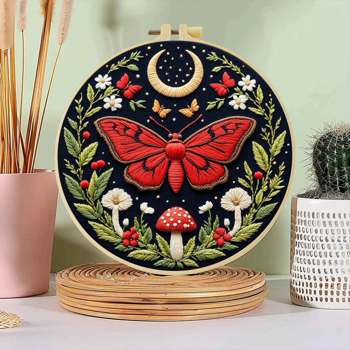 1 шт., 20X20 см/15X15 см, 7,87/6,3 дюйма, красивая красная сумка-бабочка, стартовый набор для вышивания, набор «сделай сам», ремесленная живопись, шитье, искусство
1 шт., 20X20 см/15X15 см, 7,87/6,3 дюйма, красивая красная сумка-бабочка, стартовый набор для вышивания, набор «сделай сам», ремесленная живопись, шитье, искусство