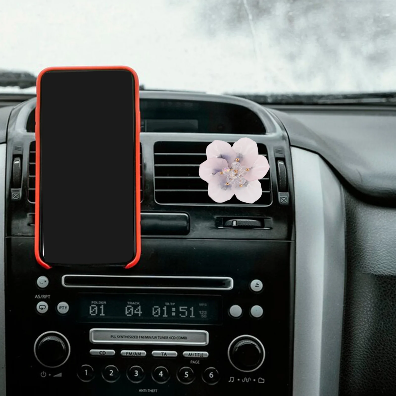 Stylish Resin Flower Freshener Vent Clips Cute Air Vent Decor Auto Interior Accessories Fragrance Floral Design Universal Fit
Stylish Resin Flower Freshener Vent Clips Cute Air Vent Decor Auto Interior Accessories Fragrance Floral Design Universal Fit