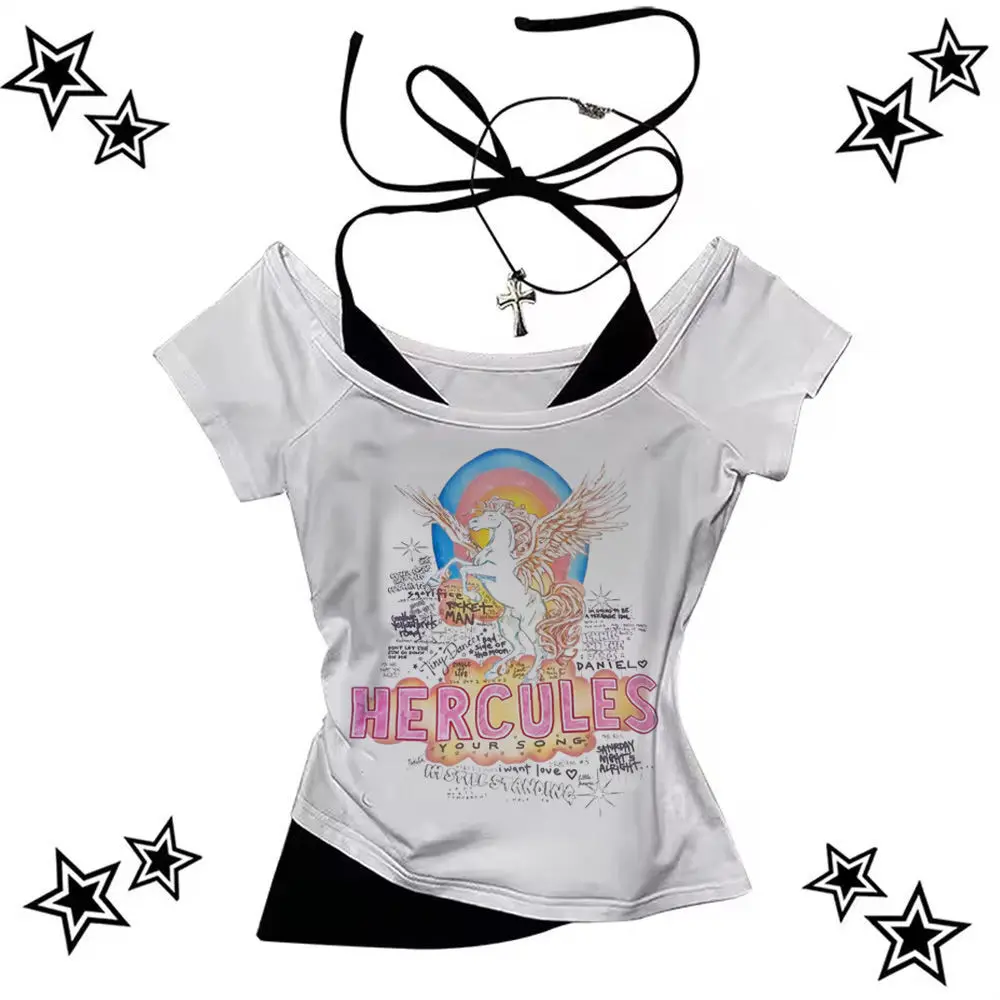 90s Street Outfits Y2k crop top Aesthetic Grunge Fairy 2025 gothic Slim Fit Cute coquette gyaru teens top
90s Street Outfits Y2k crop top Aesthetic Grunge Fairy 2025 gothic Slim Fit Cute coquette gyaru teens top
