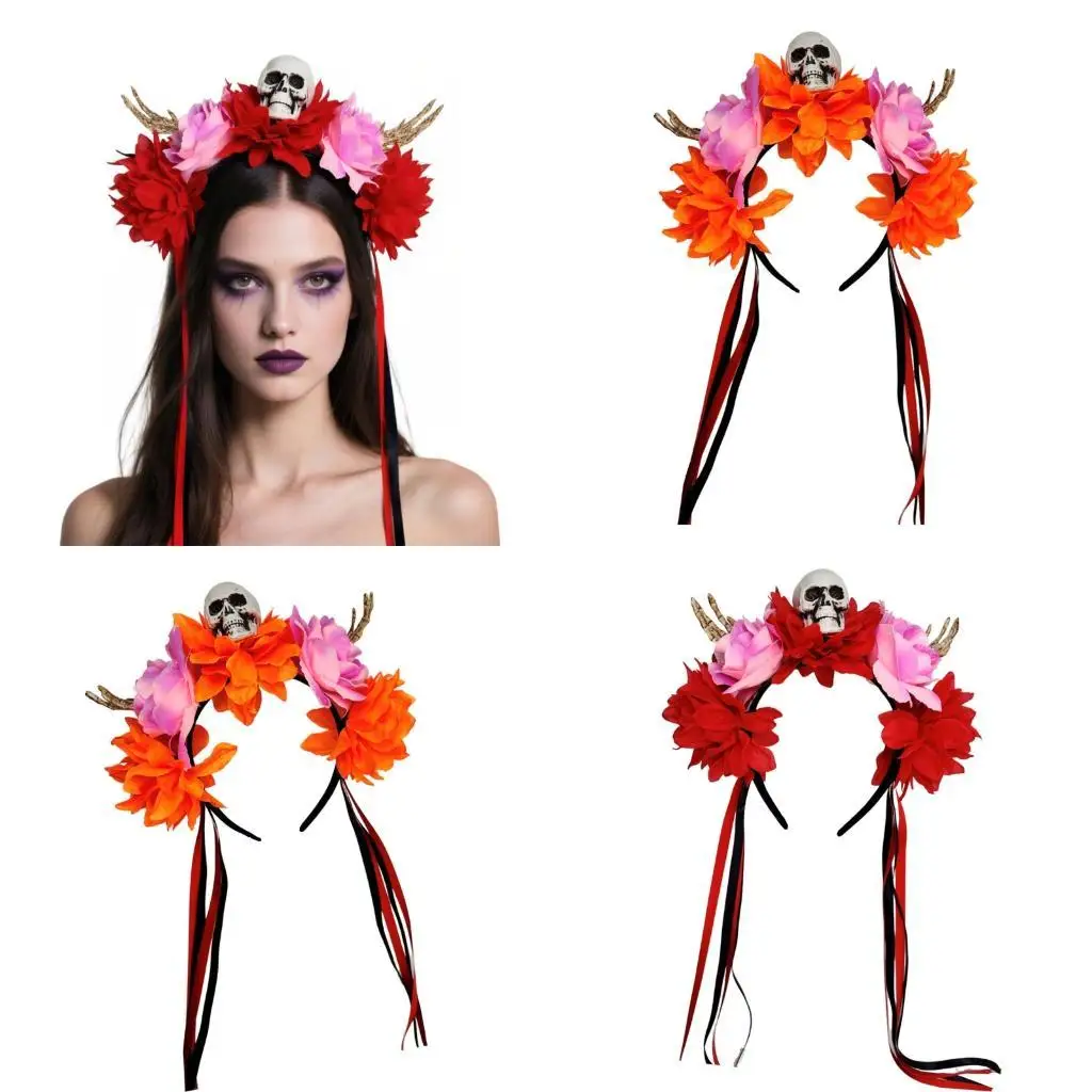 39BB Halloween Colorful Flower Skeleton Hand Skull Headbands Resin Party Hair Accessory For Adults Kids Decoration
39BB Halloween Colorful Flower Skeleton Hand Skull Headbands Resin Party Hair Accessory For Adults Kids Decoration
