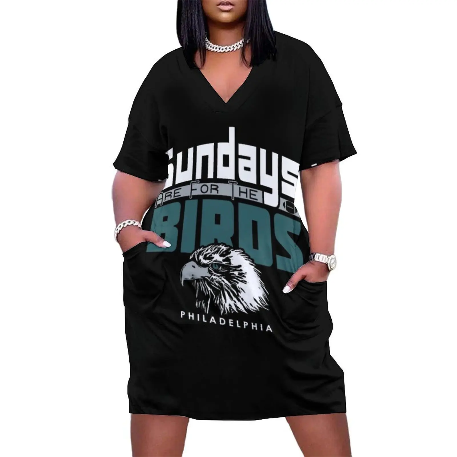 Funny Philadelphia Pro Football - Sundays Loose Pocket Dress sensual sexy dress for women Female dress Evening gown
Funny Philadelphia Pro Football - Sundays Loose Pocket Dress sensual sexy dress for women Female dress Evening gown