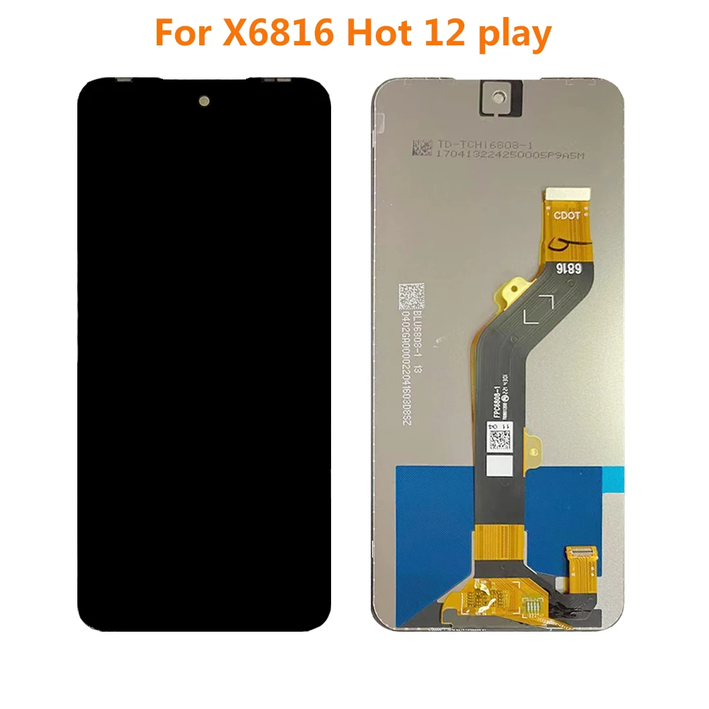 6.82" For Infinix Hot 12 Play X6816 X6817 X6818 LCD Display Touch Screen Digitizer Assembly Replacement Parts 100% Tested
6.82" For Infinix Hot 12 Play X6816 X6817 X6818 LCD Display Touch Screen Digitizer Assembly Replacement Parts 100% Tested