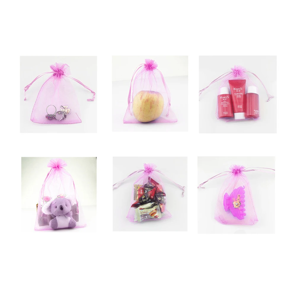 100pcs Organza Gift Bags Small Size Drawstring Candy Jewellery Pouches for Presents Wedding Holiday Party Use
100pcs Organza Gift Bags Small Size Drawstring Candy Jewellery Pouches for Presents Wedding Holiday Party Use