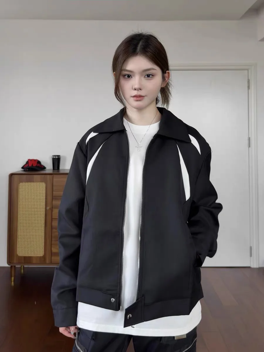 Ретро американский цвет Blo Design воротник Jaet ort Sle для мужчин и женщин осень-зима универсальное пальто на молнии CleanFit
Ретро американский цвет Blo Design воротник Jaet ort Sle для мужчин и женщин осень-зима универсальное пальто на молнии CleanFit