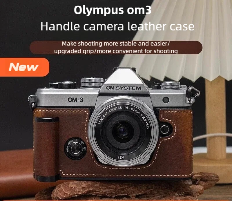 Genuine Leather Handmade Camera Bag Suitable for Olympus OM3 Handle Protective Cover Aozhixin OM3 Camera Case Shoulder Strap
Genuine Leather Handmade Camera Bag Suitable for Olympus OM3 Handle Protective Cover Aozhixin OM3 Camera Case Shoulder Strap