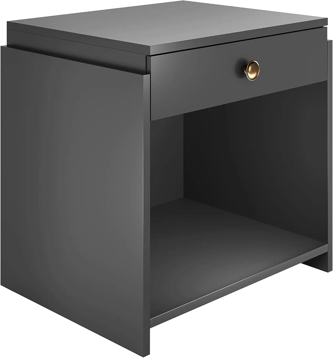 Bedroom Nightstand Bedside Table: Sydney Single Drawer Storage With Open Shelving, Black
Bedroom Nightstand Bedside Table: Sydney Single Drawer Storage With Open Shelving, Black