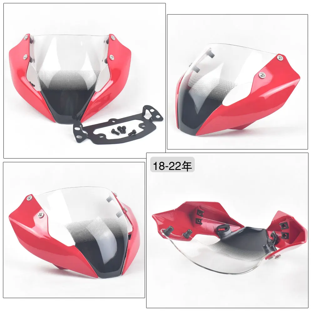 Naked Bike Windshield Smoke Deflector With Bracket Mounting Screws For DUCATI MONSTER 821 1200S 797 2018-2021 Years
Naked Bike Windshield Smoke Deflector With Bracket Mounting Screws For DUCATI MONSTER 821 1200S 797 2018-2021 Years