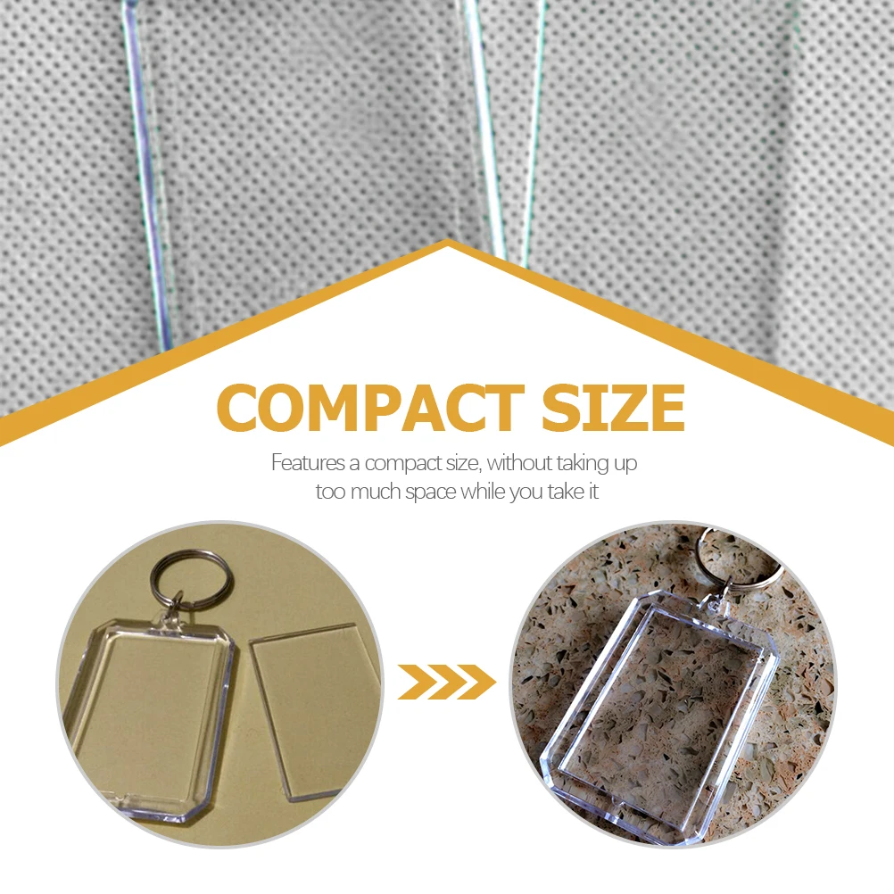 Acrylic Key Chain Photo Frame Clear Decorative Accessories Portable Compact Blank Pendant DIY Hanging Decoration Multi Function
Acrylic Key Chain Photo Frame Clear Decorative Accessories Portable Compact Blank Pendant DIY Hanging Decoration Multi Function