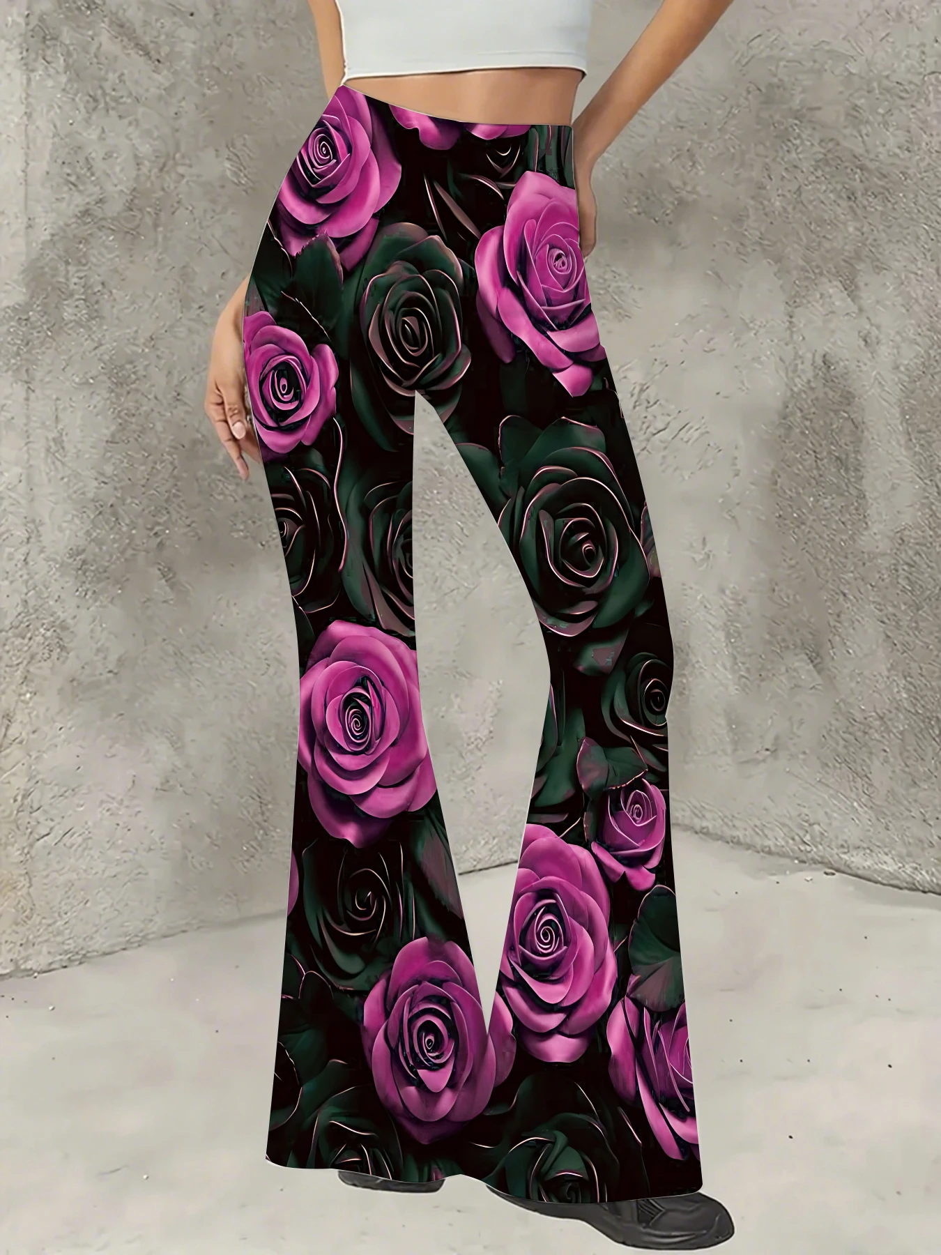 Women's Floral Print Flare Pants Elegant Stretchy Bell Bottom Trousers Summer
Women's Floral Print Flare Pants Elegant Stretchy Bell Bottom Trousers Summer
