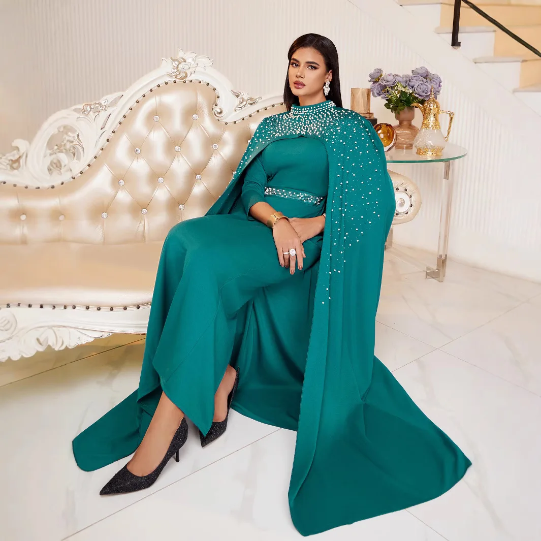 Dubai Saudi Dress Middle East Arabian Clothing Hot Diamond Dress Robe Skirt Fashion Simple Temperament Elegant Resort Style High
Dubai Saudi Dress Middle East Arabian Clothing Hot Diamond Dress Robe Skirt Fashion Simple Temperament Elegant Resort Style High