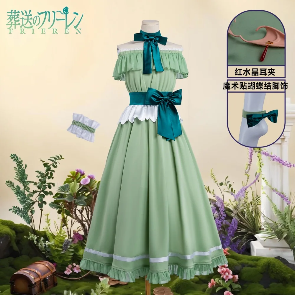 Anime Outfit for Stage Performance Convention Costume Anime Frieren Cosplay Costume Same Style As Figure Elegant Green Dress
Anime Outfit for Stage Performance Convention Costume Anime Frieren Cosplay Costume Same Style As Figure Elegant Green Dress