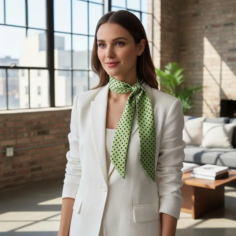 Polka Dot Long Scarf Korean Version Neck Scarf Hair Band Bag Wrap Ribbon Fashion Hair Accessories For Women Streetwear
Polka Dot Long Scarf Korean Version Neck Scarf Hair Band Bag Wrap Ribbon Fashion Hair Accessories For Women Streetwear
