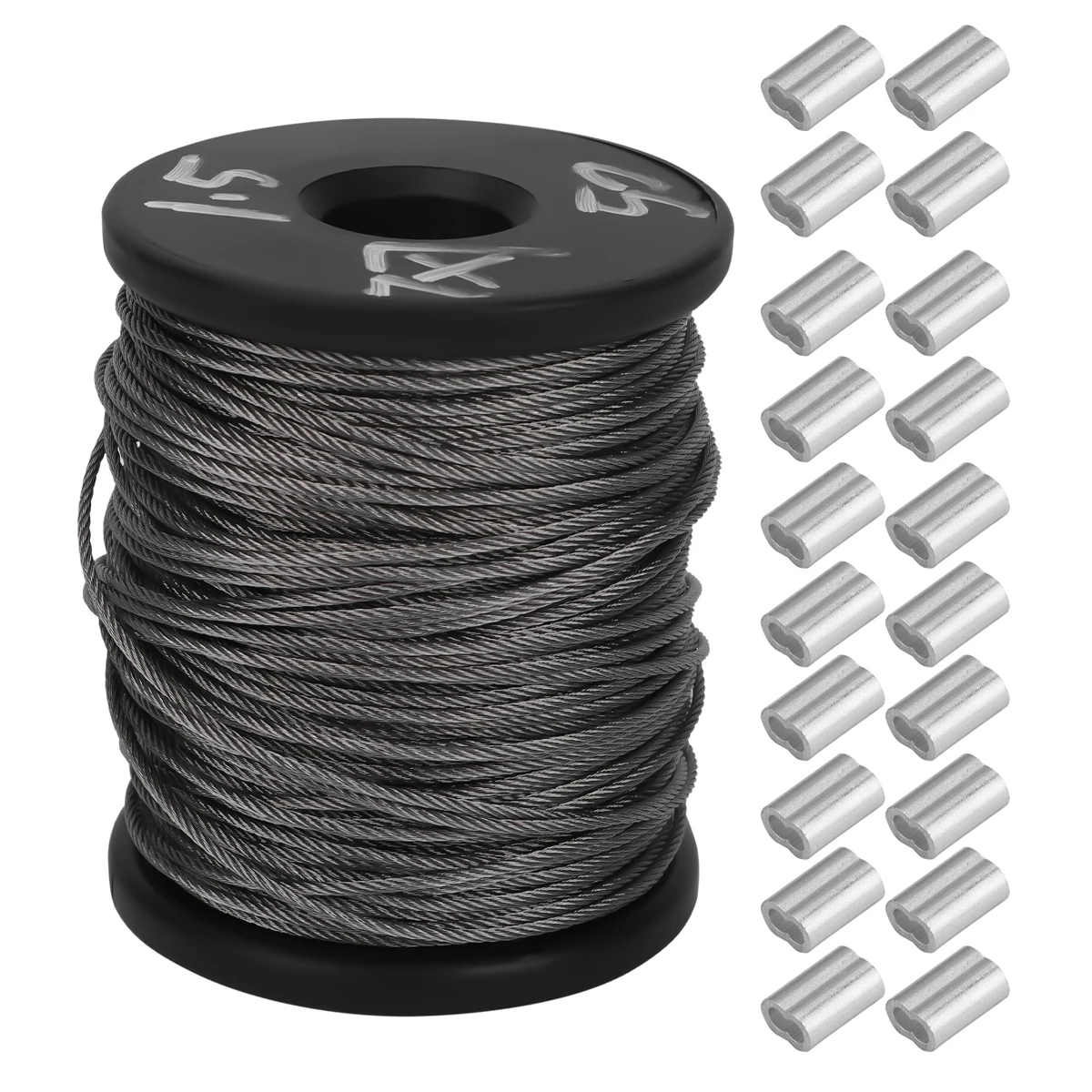 50M Wire Rope Kit Stainless Steel Smooth High Strength Cable Picture Frame Hanging Clothesline 1010Mpa Reel Storage
50M Wire Rope Kit Stainless Steel Smooth High Strength Cable Picture Frame Hanging Clothesline 1010Mpa Reel Storage