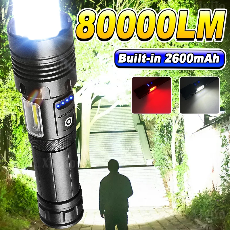 80000LM высокая мощность 300 Вт светодиодный фонарик ультра мощный COB фонарики USB перезаряжаемый тактический фонарь лампа для кемпинга ручной фонарь
80000LM высокая мощность 300 Вт светодиодный фонарик ультра мощный COB фонарики USB перезаряжаемый тактический фонарь лампа для кемпинга ручной фонарь