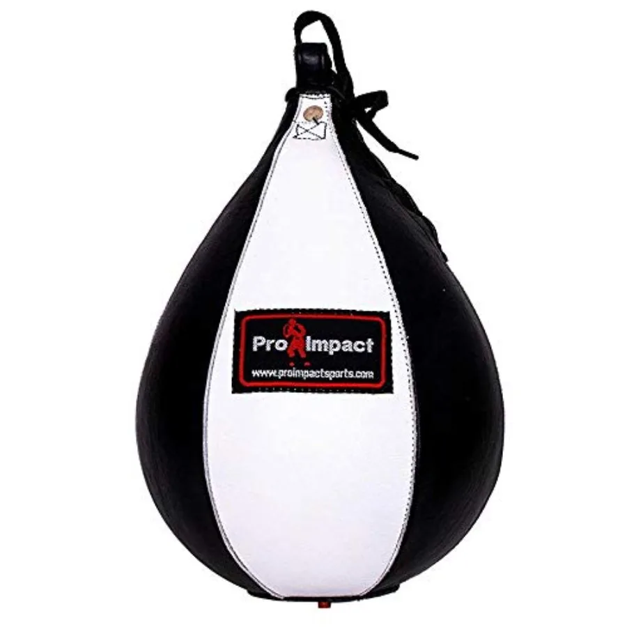 Leather peed Bag Rapid Rebound Pearhaped Punching Ball with Durable Latex Bladder for Boxing, MMA and Home Gym
Leather peed Bag Rapid Rebound Pearhaped Punching Ball with Durable Latex Bladder for Boxing, MMA and Home Gym