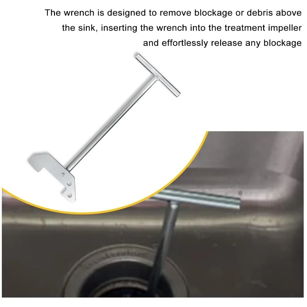 Sink Garbage Disposal Wrench Set for Fast Maintenance and Clog Removal Suitable for Various Popular Disposal Units
Sink Garbage Disposal Wrench Set for Fast Maintenance and Clog Removal Suitable for Various Popular Disposal Units