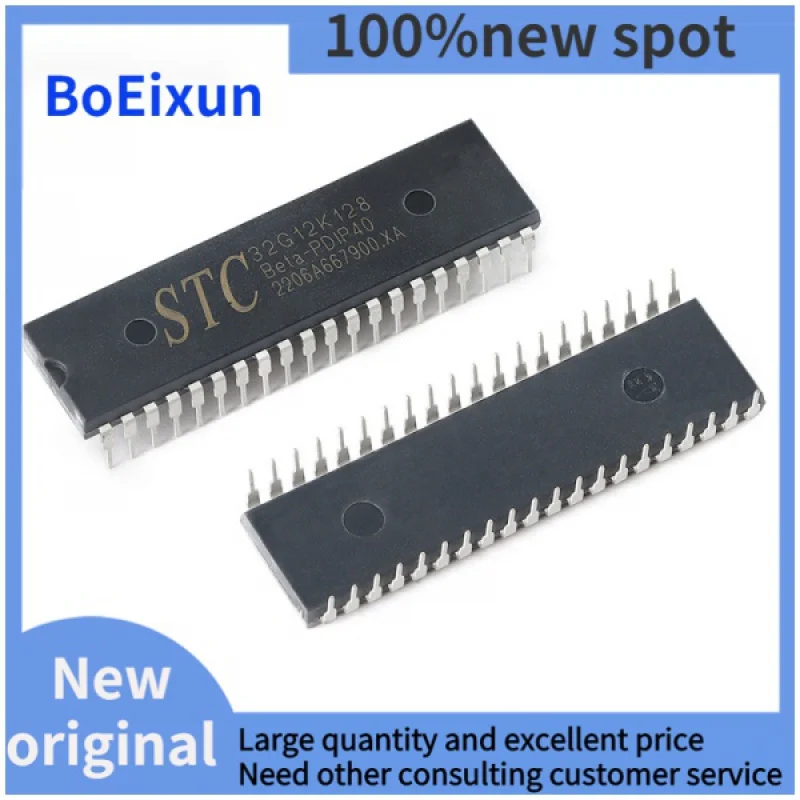 100PCS 100% brand new STC32G12K128-PDIP40 32-bit 8051 Core Micro Controller STC32G12K128 PDIP40 MicroController Chip
100PCS 100% brand new STC32G12K128-PDIP40 32-bit 8051 Core Micro Controller STC32G12K128 PDIP40 MicroController Chip