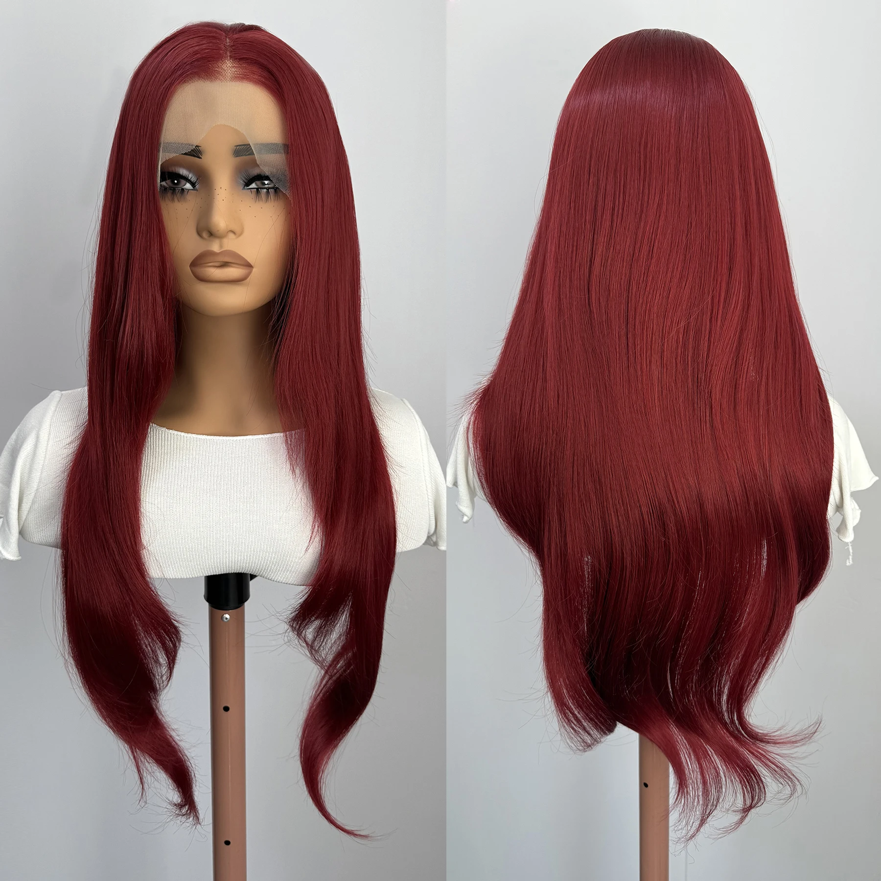 Burgundy Wig for Women Layered Cut 13x4 Lace Front Wig Synthetic Hair Natural Wave Natural Hairline Daily Wear Cosplay Party
Burgundy Wig for Women Layered Cut 13x4 Lace Front Wig Synthetic Hair Natural Wave Natural Hairline Daily Wear Cosplay Party