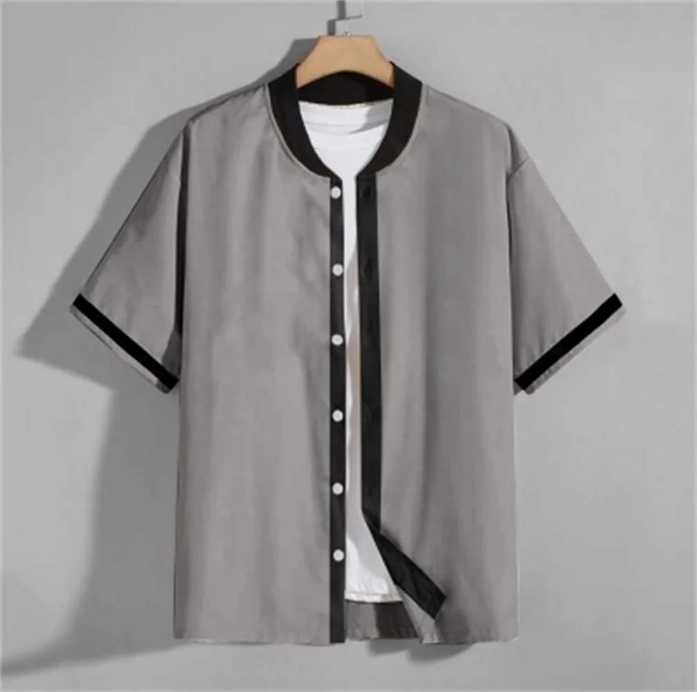 Men's Loose Baseball Collar Button Front Shirt plus Size Casual Fashion Jacket Loose Fit Button down Casual Shirt
Men's Loose Baseball Collar Button Front Shirt plus Size Casual Fashion Jacket Loose Fit Button down Casual Shirt