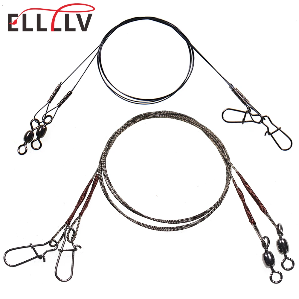 Ellllv 7*7 проволока из нержавеющей стали для поводка, рыболовная титановая леска с вращающимся поворотным механизмом, быстросменный зажим, рыболовная снасть против укусов
Ellllv 7*7 проволока из нержавеющей стали для поводка, рыболовная титановая леска с вращающимся поворотным механизмом, быстросменный зажим, рыболовная снасть против укусов
