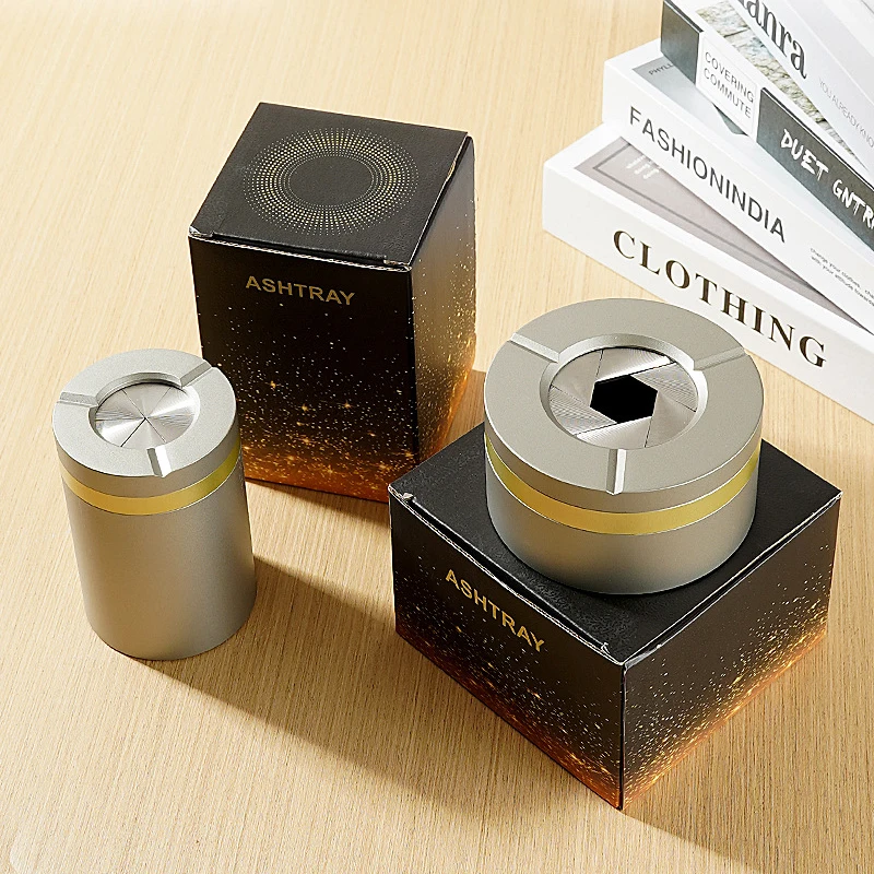 High-End And Elegant Home Car Ashtray Made Of Thickened Aluminum Alloy With A Rotating Cover. Premium Gift Ashtray
High-End And Elegant Home Car Ashtray Made Of Thickened Aluminum Alloy With A Rotating Cover. Premium Gift Ashtray