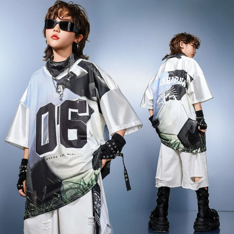 Boys Kpop Jazz Dance Costume Print T Shirt Tops Hip Hop Shorts Outfits Group Performance Clothes Set Fashion Concert Stage Wear
Boys Kpop Jazz Dance Costume Print T Shirt Tops Hip Hop Shorts Outfits Group Performance Clothes Set Fashion Concert Stage Wear