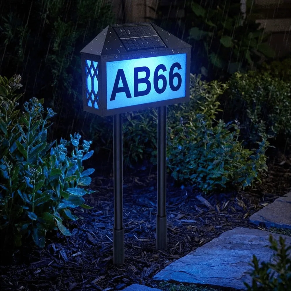 Dual Use Installation Solar LED Address Number Light Wall Mount Stake In-Ground House Marker Lamp Built-In Solar Panel
Dual Use Installation Solar LED Address Number Light Wall Mount Stake In-Ground House Marker Lamp Built-In Solar Panel