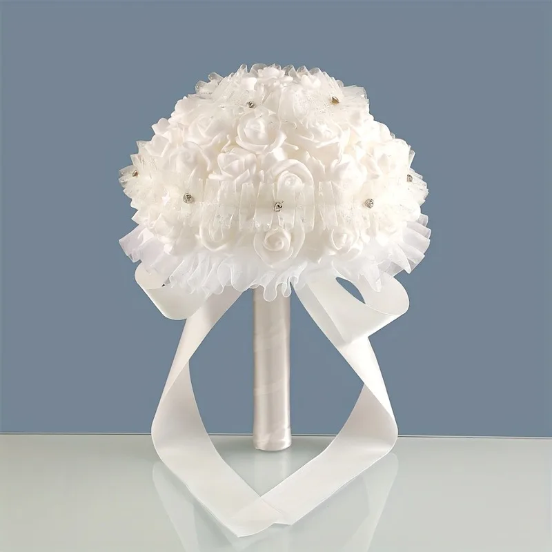 Simulated rose bouquet, suitable for weddings and Valentine's Day, brides and bridesmaids holding flowers, Christmas
Simulated rose bouquet, suitable for weddings and Valentine's Day, brides and bridesmaids holding flowers, Christmas