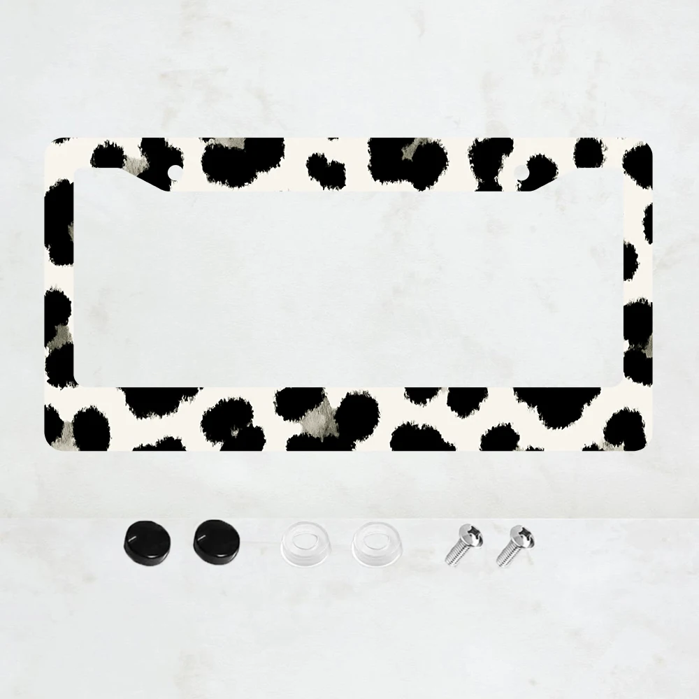 1PC 2-Hole License Plate Frame in Cow Print Design, Aluminum Material, 6x12 Inches, Includes Screws, Perfect for Car Decoration
1PC 2-Hole License Plate Frame in Cow Print Design, Aluminum Material, 6x12 Inches, Includes Screws, Perfect for Car Decoration
