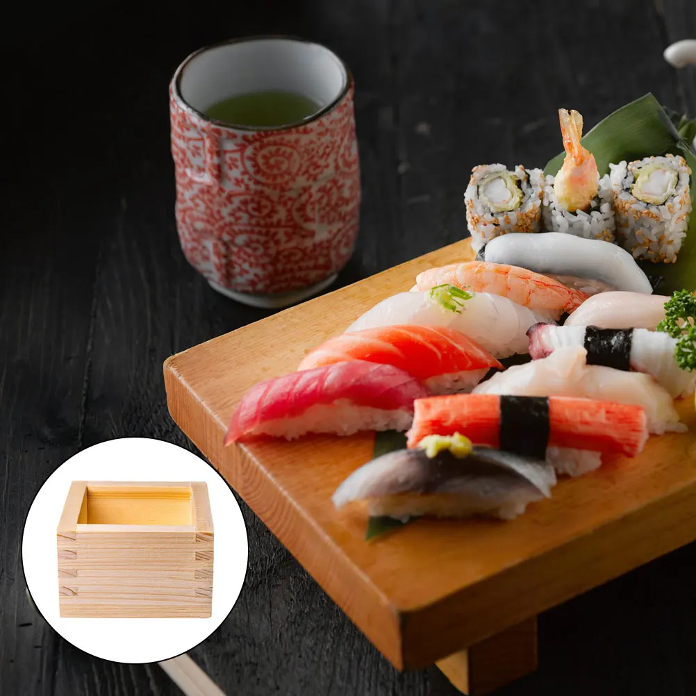 Creative Sake Wooden Box Durable Sushi Store Container Classic Japanese Style Tea Party Wine Cup Holder
Creative Sake Wooden Box Durable Sushi Store Container Classic Japanese Style Tea Party Wine Cup Holder