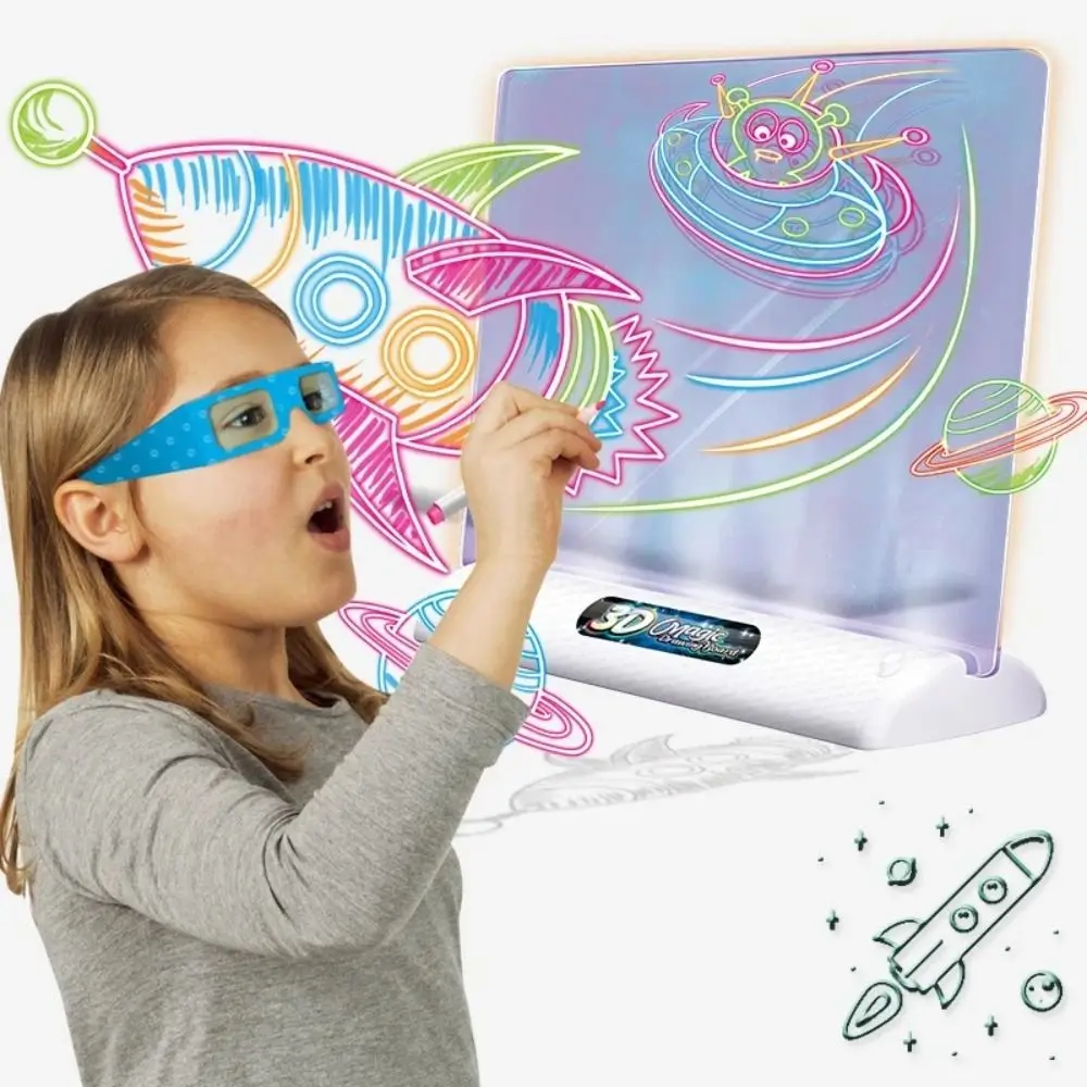 Plastic LED Luminous Blackboard 3D Colorful Light Educational Fluorescent Boards Art Doodle Board Montessori Education Toy Kid
Plastic LED Luminous Blackboard 3D Colorful Light Educational Fluorescent Boards Art Doodle Board Montessori Education Toy Kid