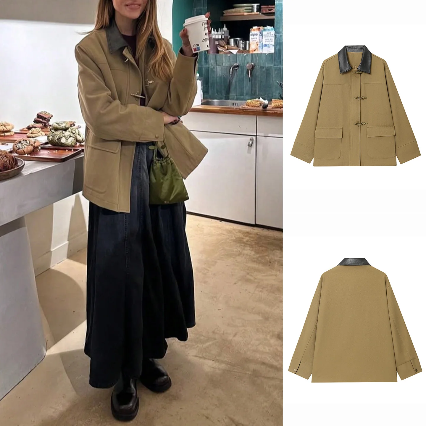 Fall New Women's Workwear Style Long Sleeve Flip-Collar Jacket Cotton Coat with Single Button Pocket Design Loose Fit French ...
Fall New Women's Workwear Style Long Sleeve Flip-Collar Jacket Cotton Coat with Single Button Pocket Design Loose Fit French ...