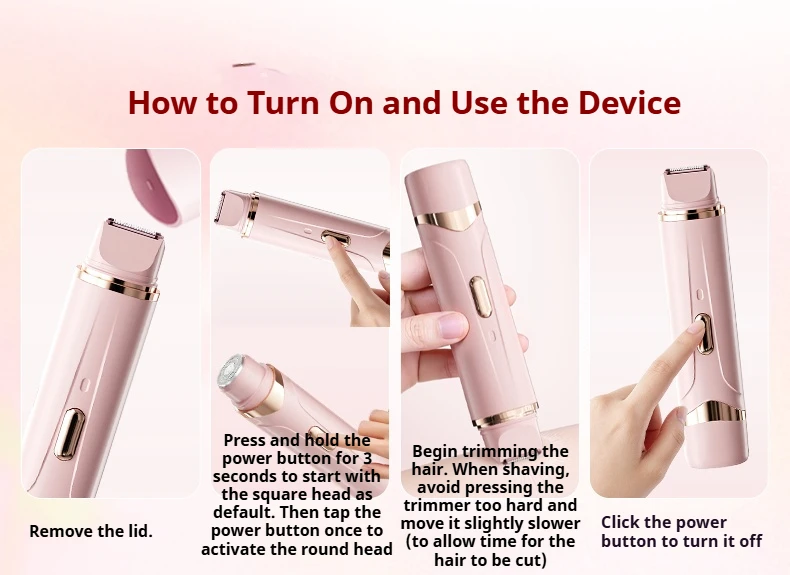 2in1 Electric Razor for Women Painless Hair Removal Rechargeable Body Trimmer Underarm Mustache Epilator Shaver 2 Sc3ba03794fce48db8cfe399eda10452ct