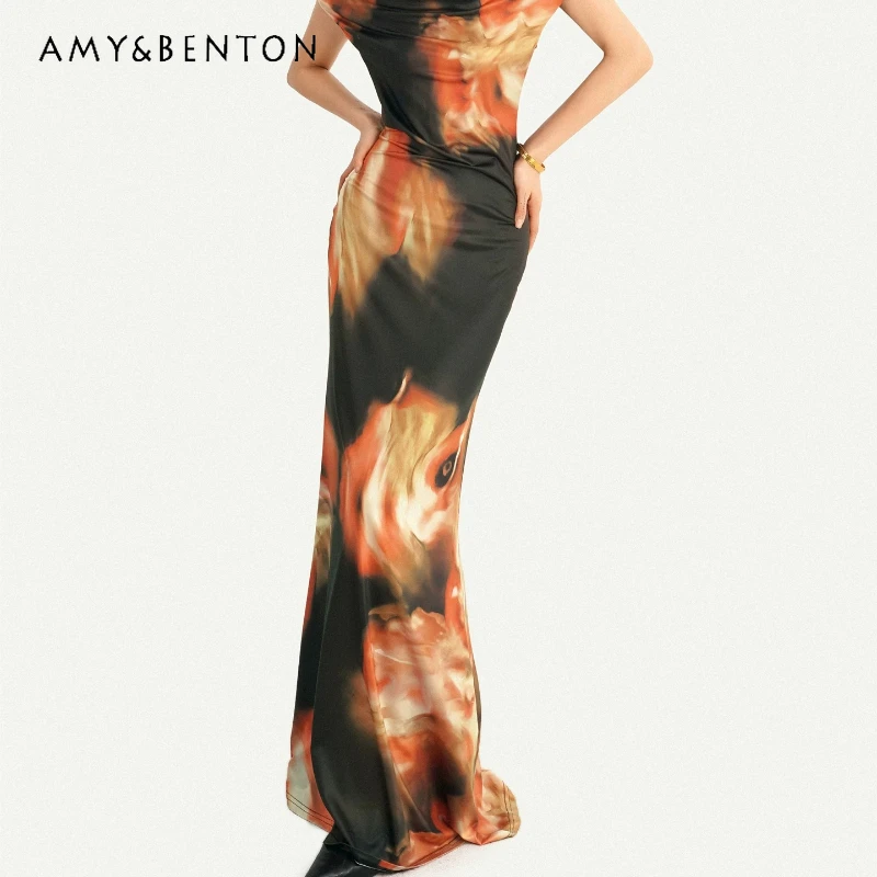 European American Hot Girl One-word Neck Slim Women's Long Dress 2026 New Fashion Printed Sleeveless V-Neck Dress Dresses Ladies
European American Hot Girl One-word Neck Slim Women's Long Dress 2026 New Fashion Printed Sleeveless V-Neck Dress Dresses Ladies