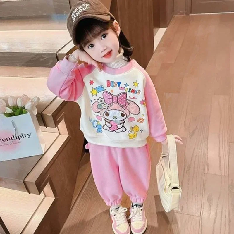 Sweet Kawaii My Melody Plus Fleece Hoodie Cute Children Sanrio Ins Long Sleeve Female Shirt Clothing Lovely Gifts for Kids
Sweet Kawaii My Melody Plus Fleece Hoodie Cute Children Sanrio Ins Long Sleeve Female Shirt Clothing Lovely Gifts for Kids