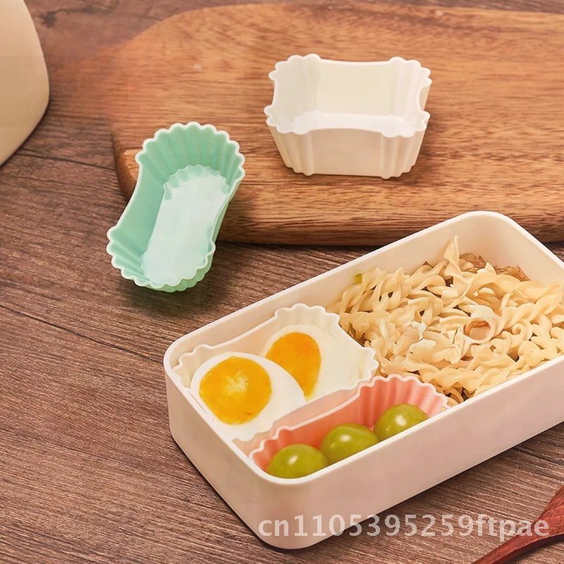 Candy-Colored Japanese Silicone Bento Cup Set Modern Minimalist Square Cake Mold Reusable Lunch Box Dish Cup for Kitchen
Candy-Colored Japanese Silicone Bento Cup Set Modern Minimalist Square Cake Mold Reusable Lunch Box Dish Cup for Kitchen