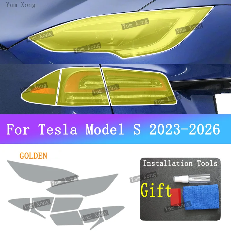 For Tesla Model S car Exterior Front Lamp Tail Transparent Protective Sticker Headlight Taillight Light Black Anti-Scratch Film
For Tesla Model S car Exterior Front Lamp Tail Transparent Protective Sticker Headlight Taillight Light Black Anti-Scratch Film