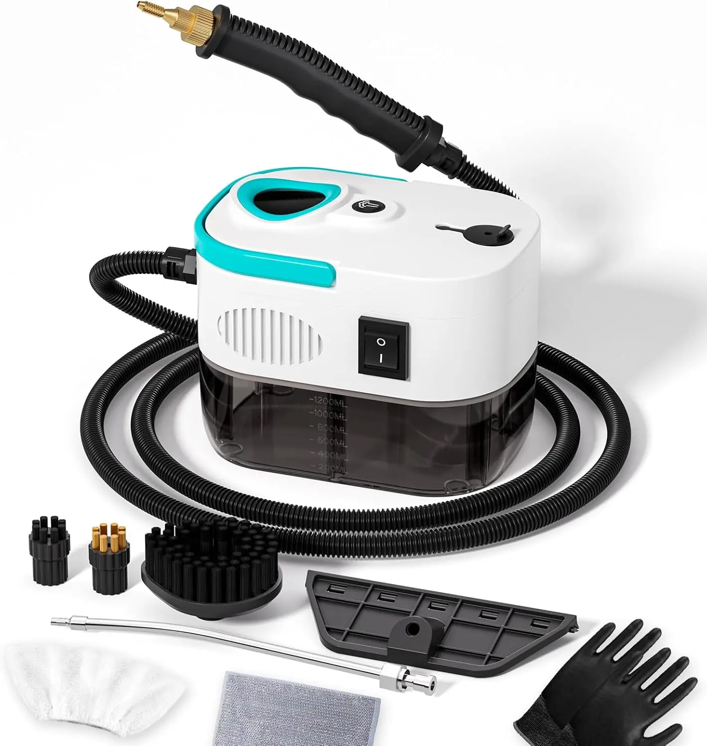 1500W High Pressure Steam Cleaner, 1.27Qt Tank, Fast Heat, Adjustable Steam with 15pcs Kit for Home and Car Cleaning
1500W High Pressure Steam Cleaner, 1.27Qt Tank, Fast Heat, Adjustable Steam with 15pcs Kit for Home and Car Cleaning