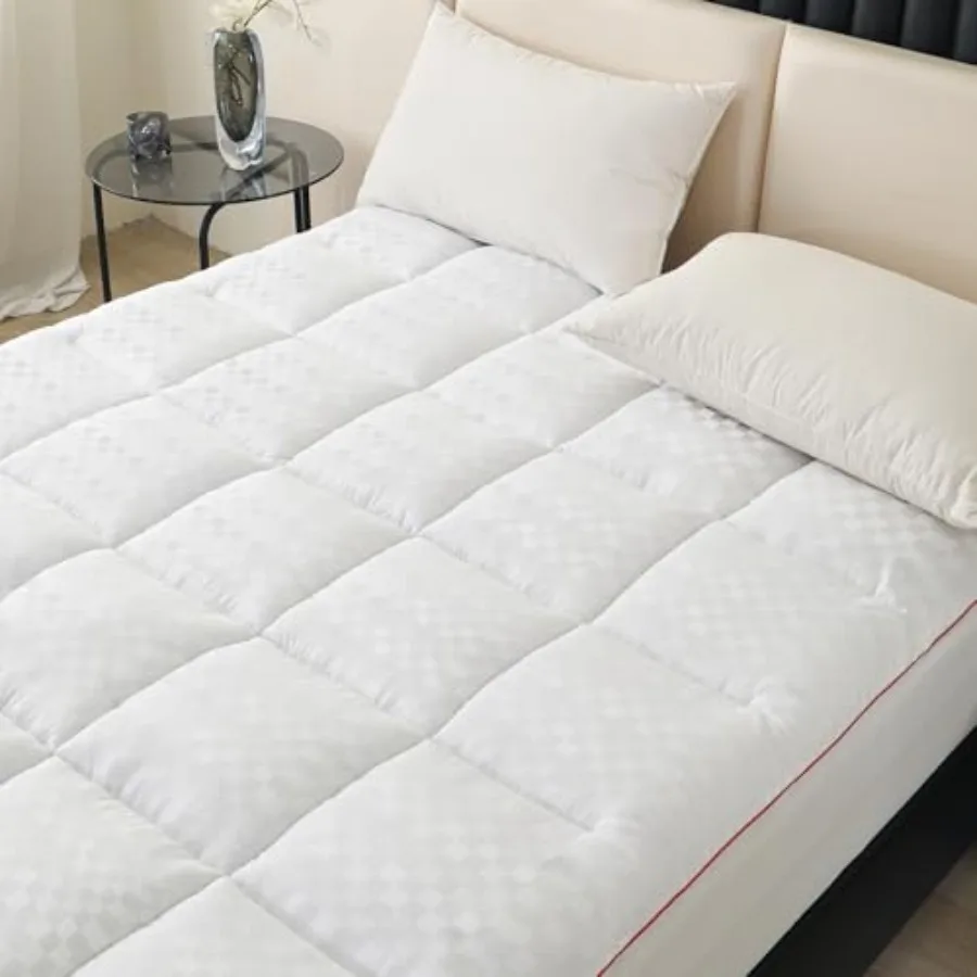 King Size Mattress Toppers, Mattress Pad Cover for Back Pain, Cooling Mattress Protector with 8-15" Inch Deep Pocket, Quilted O
King Size Mattress Toppers, Mattress Pad Cover for Back Pain, Cooling Mattress Protector with 8-15" Inch Deep Pocket, Quilted O