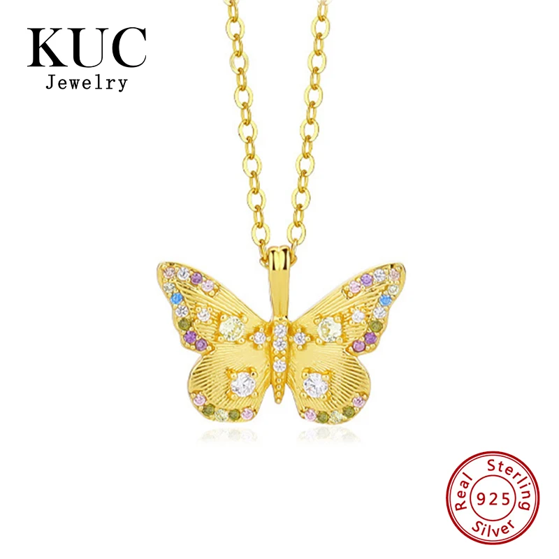 925 Sterling Silver Vintage Fashion Fine Jewelry Custom Chain Colored Zircon Butterfly Pendant Necklaces for Women
925 Sterling Silver Vintage Fashion Fine Jewelry Custom Chain Colored Zircon Butterfly Pendant Necklaces for Women