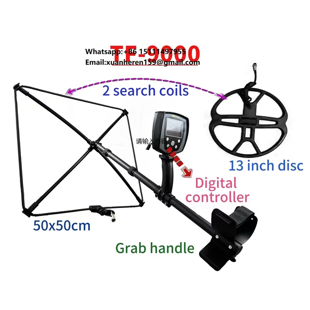 Advanced TF9000-50C Plastic Underground Metal Detector High Accuracy Gold Detector
Advanced TF9000-50C Plastic Underground Metal Detector High Accuracy Gold Detector