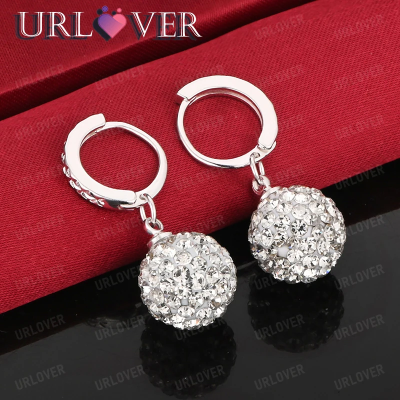 Gorgeous Zircon 925 Sterling Silver 10mm Round Drop Earring Women Pretty Jewelry Luxury Wedding Accessories Birthday Party Gift
Gorgeous Zircon 925 Sterling Silver 10mm Round Drop Earring Women Pretty Jewelry Luxury Wedding Accessories Birthday Party Gift