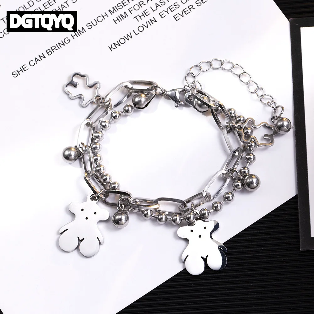 DGTQYQ New Titanium Steel Non-fading Polar Bear Exotic Bracelet Hip-hop 18K Gold-plated Women Charm Bracelet Exotic Accessories
DGTQYQ New Titanium Steel Non-fading Polar Bear Exotic Bracelet Hip-hop 18K Gold-plated Women Charm Bracelet Exotic Accessories