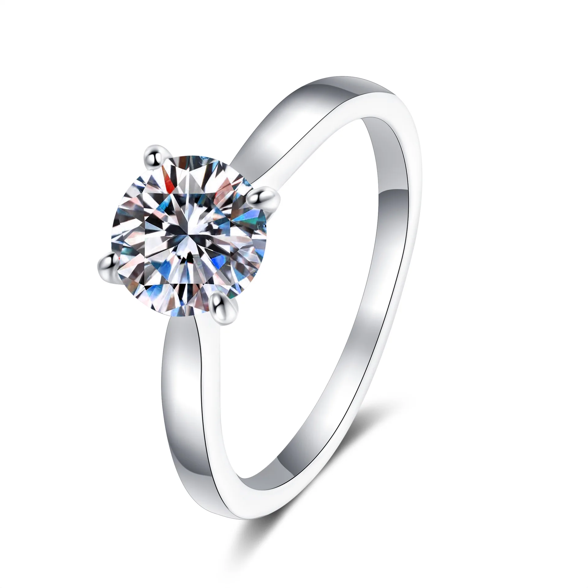 D Color Moissanite S925 Sterling Silver Solitaire Ring with GRA Trendy Fine Jewelry Women Bridal Engagement Wedding Gift
D Color Moissanite S925 Sterling Silver Solitaire Ring with GRA Trendy Fine Jewelry Women Bridal Engagement Wedding Gift