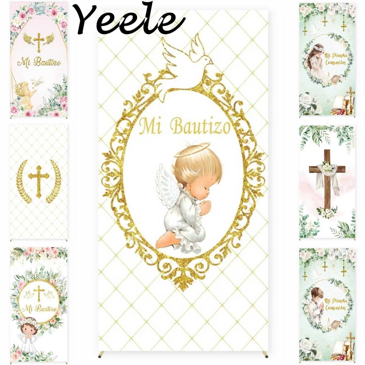 Mi Primera Comunión Rectangular Backdrop Cover Bible Cross Baptism Boys Girls Christening Party Decor Spandex Elastic Background
Mi Primera Comunión Rectangular Backdrop Cover Bible Cross Baptism Boys Girls Christening Party Decor Spandex Elastic Background